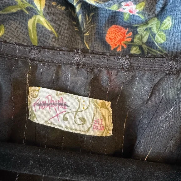 Free People Womens Kaftan Black Stevie Sheer Flutter Sleeve Kimono One Size - Picture 6 of 6